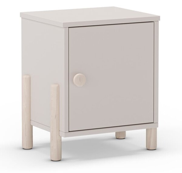 Comodino per bambini color crema in legno di pino Enola - Marckeric