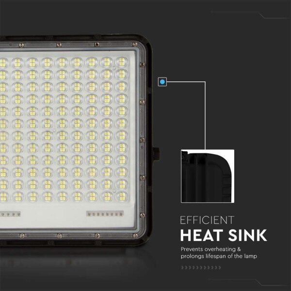 LED Proiettore solare da esterno LED/30W/3,2V 6400K nero + +TC