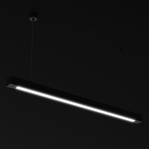 Lampadario a sospensione con filo LUNGO T8 1xG13/18W/230V nero