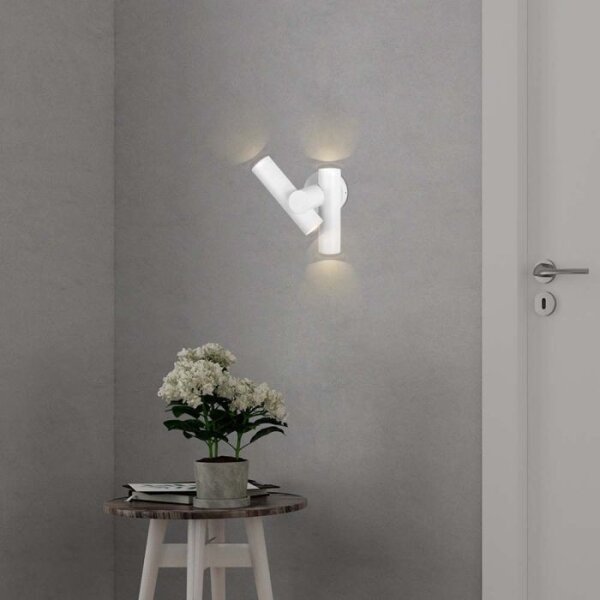 LED Luce Spot a parete da esterno 2xLED/3W/230V 4000K IP44 bianco