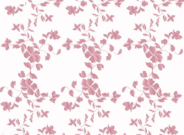 Carta da parati Motivo di fiori rosa, Carta da parati design, Carta da parati popolare, t00430 - Tapeko.it