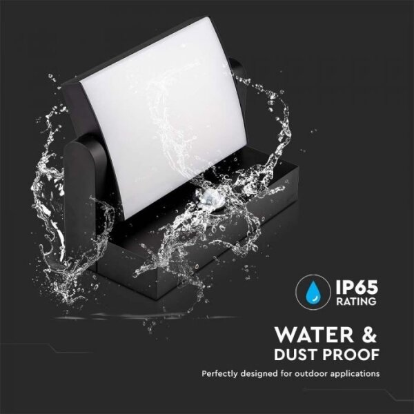 Lampada da parete LED esterna con sensore LED/17W/230V 3000K IP65 nero