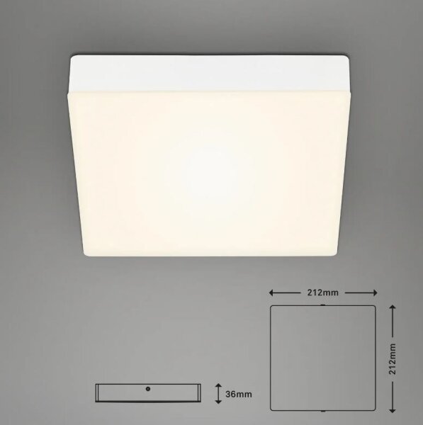 Briloner 7070-016 - Plafoniera LED FLAME LED/16W/230V bianco