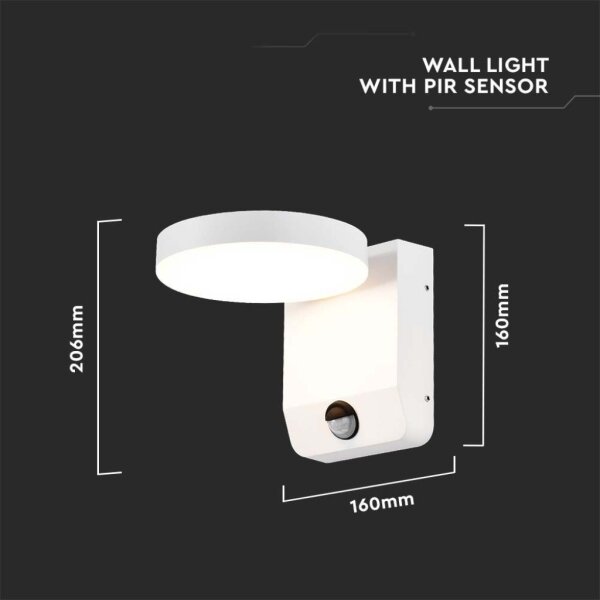 LED Applique da esterno con sensore LED/17W/230V 4000K bianco