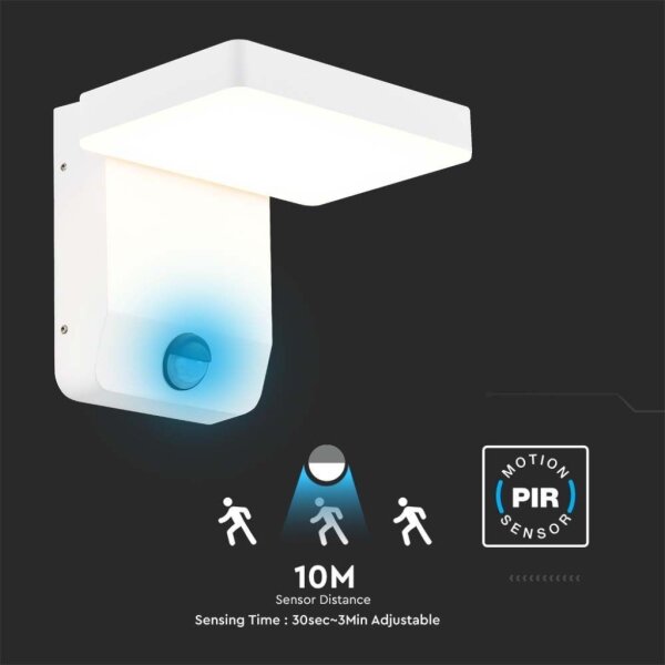 LED Applique da esterno con sensore LED/17W/230V 4000K bianco
