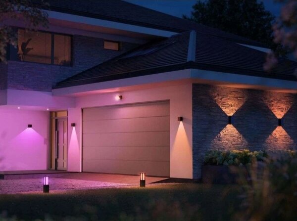 Philips - Set da 2 lampade da esterno dimmerabili LED RGBW Hue RESONATE LED/8W/230V IP44