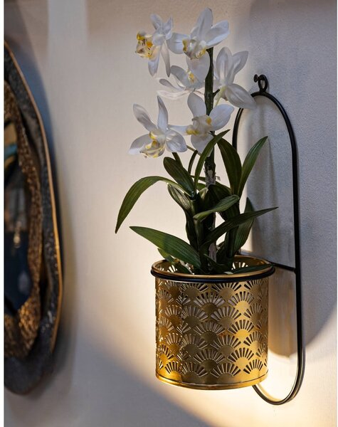 Gancio portavaso in metallo ø 14 cm (altezza totale 37 cm) Hong – Mauro Ferretti