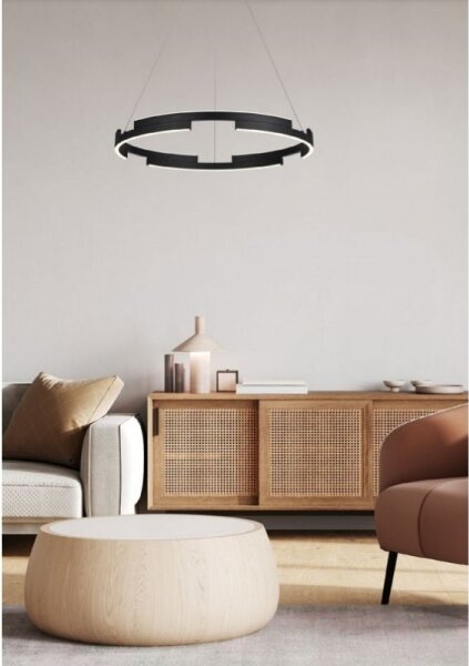 Redo 01-3173 - Lampadario a sospensione con filo LED dimmerabile CASTLE LED/36W/230V nero