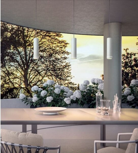 Redo 90513 - Lampada LED a sospensione da esterno KLOU LED/9W/230V IP54 bianco