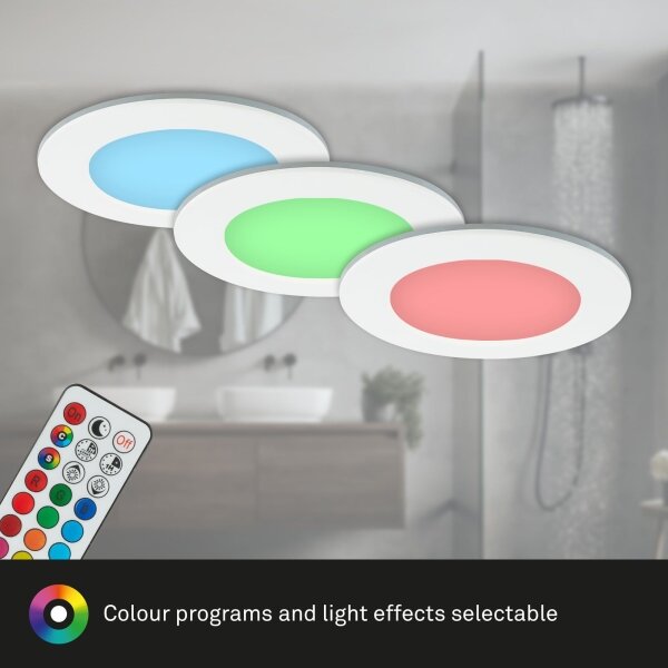 Briloner - SET 3x Lampada LED dimmerabile da bagno LED/4,8W/230V IP65