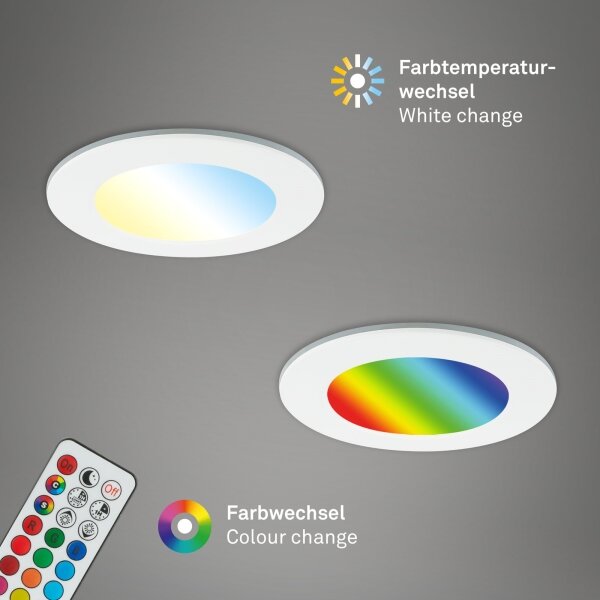 Briloner - SET 3x Lampada LED dimmerabile da bagno LED/4,8W/230V IP65