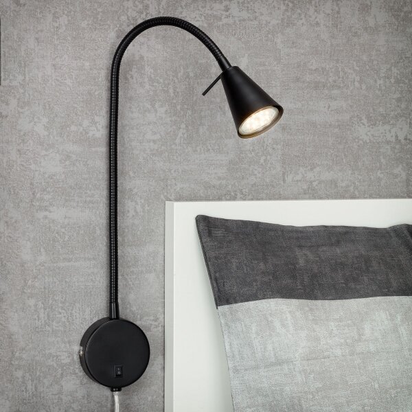 Briloner 2082-015 - Lampada da parete LED COMFORT LIGHT 1xGU10/5W/230V nera