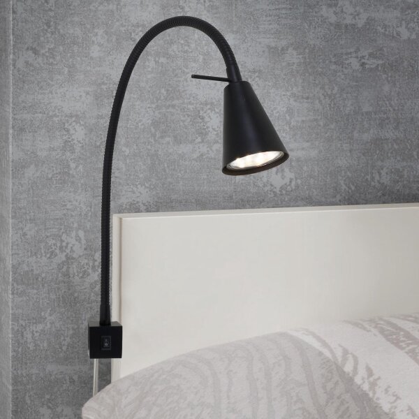 Briloner 2080-015 - Lampada da parete LED COMFORT LIGHT 1xGU10/5W/230V nera