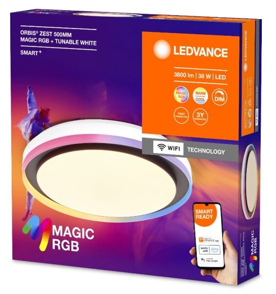 Ledvance - Plafoniera LED RGBW dimmerabile SMART+ MAGIC LED/38W/230V Wi-Fi