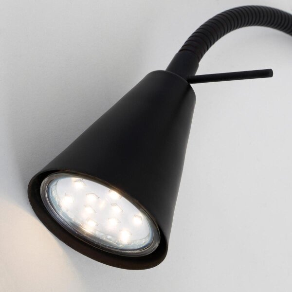 Briloner 2080-015 - Lampada da parete LED COMFORT LIGHT 1xGU10/5W/230V nera