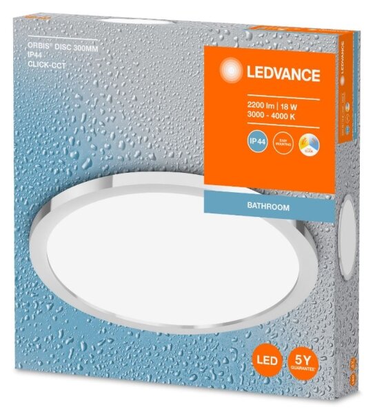 Ledvance - Plafoniera LED bagno DISC 18W 230V 3000/4000K IP44