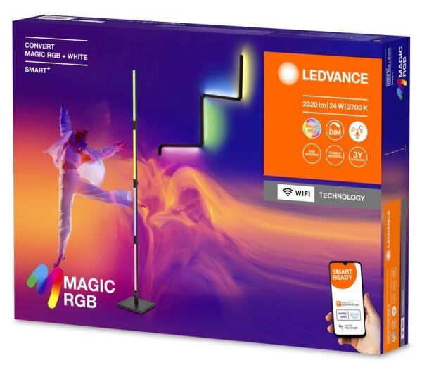 Ledvance- LED RGBW Lampada da terra con dimmer 2in1 SMART+ MAGIC LED/24W/230V Wi-Fi