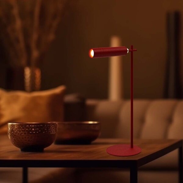 LED Lampada da tavolo magnetica dimmerabile LED/3W/5V 4000K 1500 mAh rosso