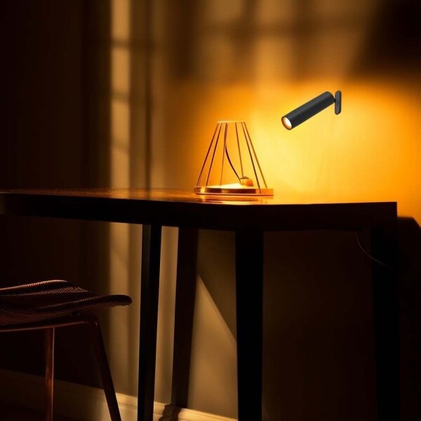 LED Lampada da tavolo magnetica dimmerabile LED/3W/5V 4000K 1500 mAh nero