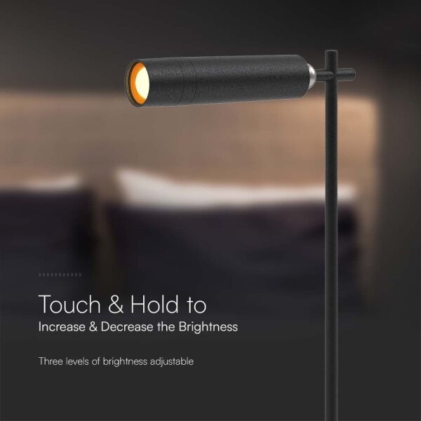 LED Lampada da tavolo magnetica dimmerabile LED/3W/5V 4000K 1500 mAh nero
