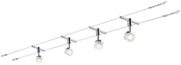 Paulmann 94080 - Kit 4xLED/4,8W, sistema a cavo completo STAGE 230V, cromato