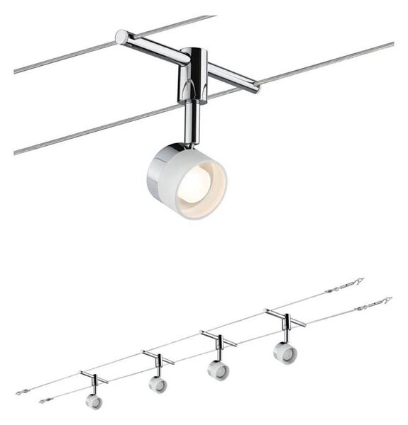 Paulmann 94080 - Kit 4xLED/4,8W, sistema a cavo completo STAGE 230V, cromato