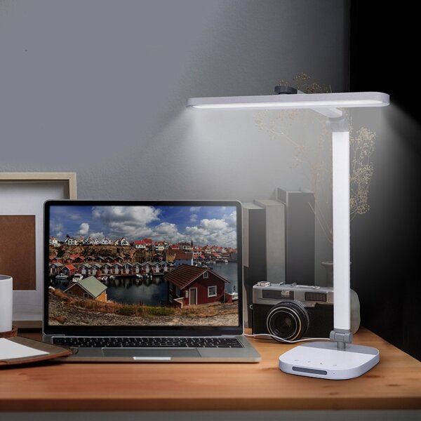 Solight WO65- Lampada da tavolo LED dimmerabile con funzione Touch LED/10W/5V 3000/4000/5000K
