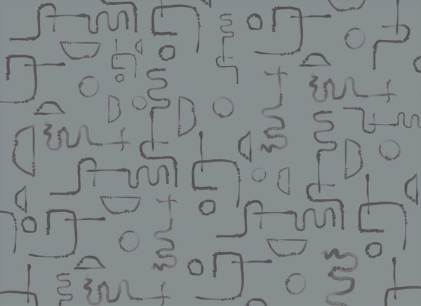 Carta da parati Modello di linee e forme, Carta da parati lastrazione, Carta da parati popolare, t00478 - Tapeko.it
