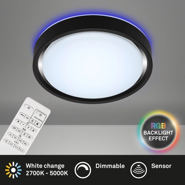 Briloner 3227-015 - Lampada LED RGB dimmerabile con sensore 24W/230V + DO