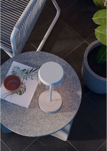 Redo 90306 - Lampada da tavolo LED dimmerabile ILUNA LED/2,5W/5V 3000 mAh IP65 bianco