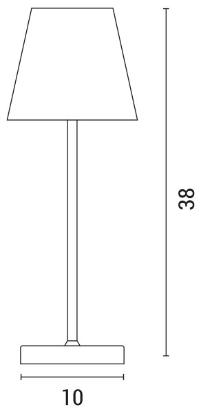 Lampada da tavolo LED dimmerabile con funzione Touch LED/3,5W/5V 5200 mAh IP54 bianco