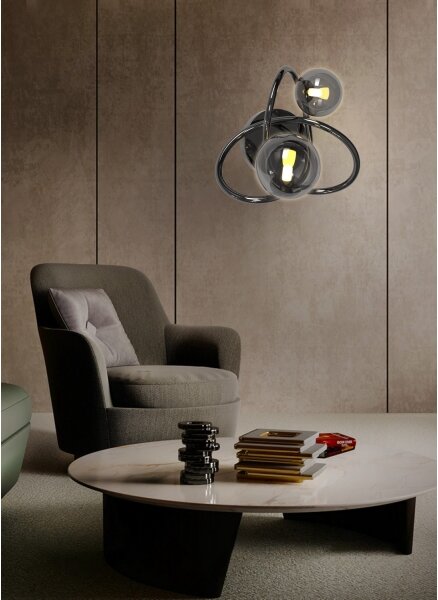 Wofi 4014-205 - Applique a LED NANCY 2xG9/3,5W/230V nero/cromo
