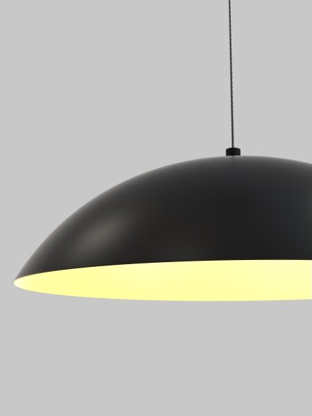 Wofi 6001-104 - Lampadario a sospensione con filo LED dimmerabile ROSCOFF LED/19W/230V nero/oro