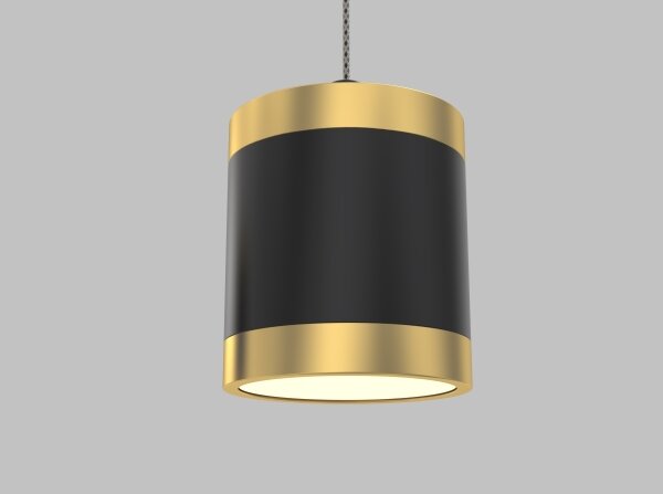 Wofi 7003-404 - Lampadario LED dimmerabile a sospensione su cavo TOULOUSE 4xLED/8,5W/230V nero/oro