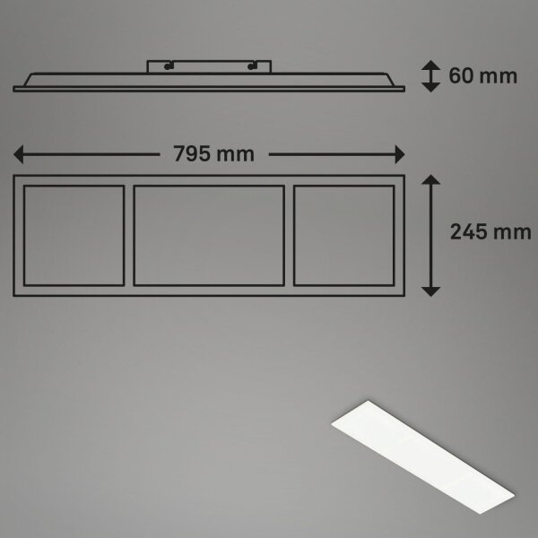 Briloner 7388-016 - Plafoniera dimmerabile RGBW LED/24W/230V + +TC