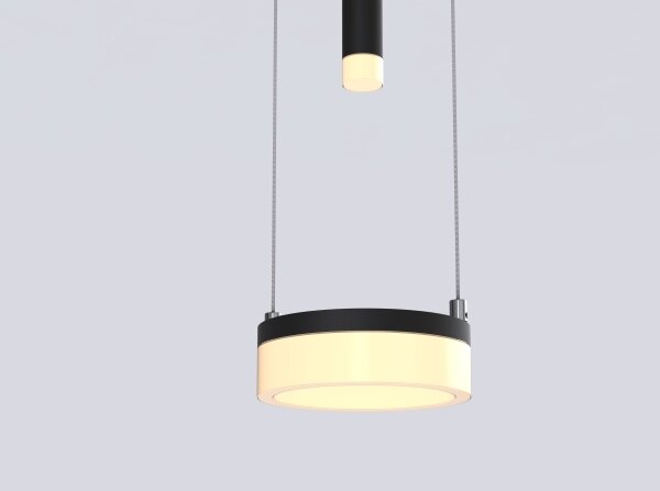 Wofi 6054-502 - Lampadario a sospensione con filo LED dimmerabile JESSE LED/21W/230V nero