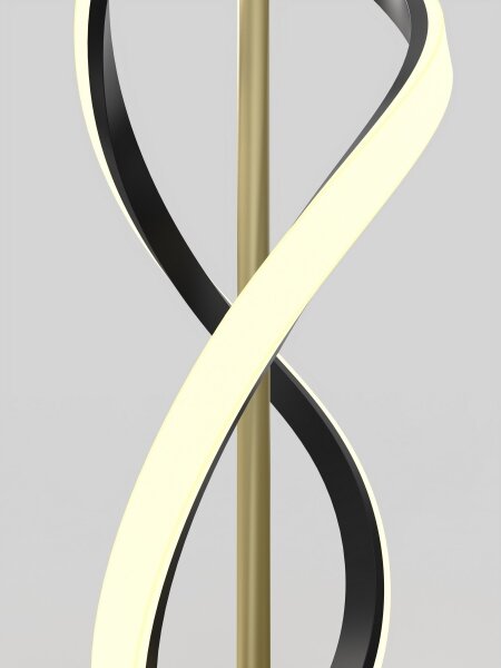 Wofi 3134-104 - Lampada da terra dimmerabile a LED INDIGO LED/31W/230V nero/oro