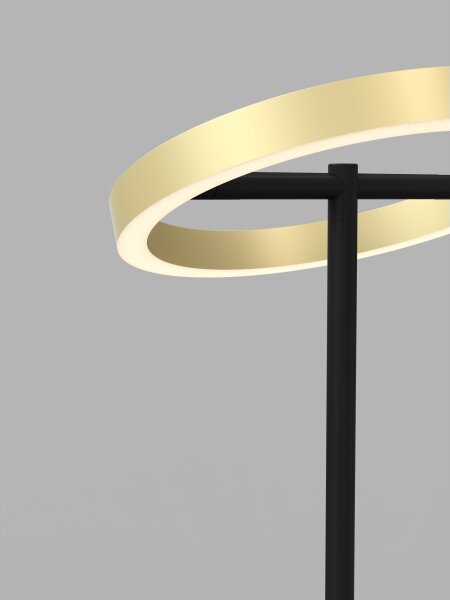 Wofi 8016-104 - Lampada LED Touch dimmerabile BREST LED/10,5W/230V nero/oro