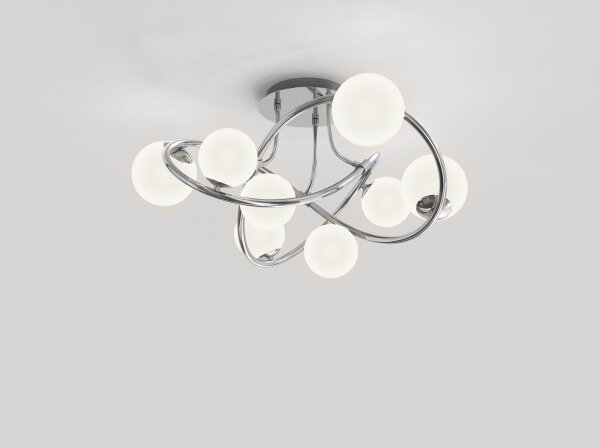 Wofi 9014-807 - Lampadario a plafone LED NANCY 8xG9/3,5W/230V cromo lucido