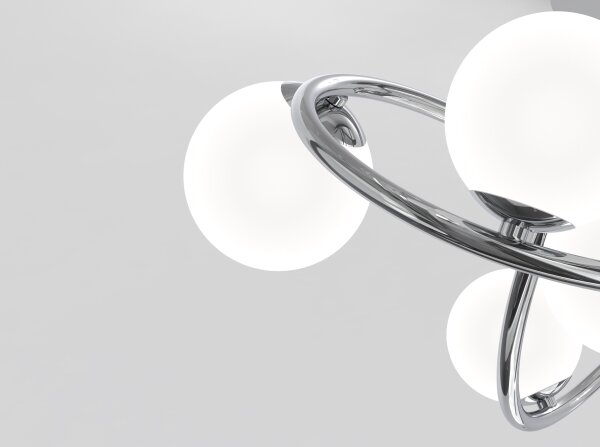 Wofi 9014-807 - Lampadario a plafone LED NANCY 8xG9/3,5W/230V cromo lucido