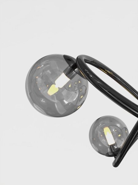 Wofi 9014-1205 - Lampadario a plafone LED NANCY 12xG9/3,5W/230V nero/cromo