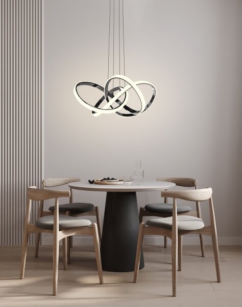 Wofi 6134-105L - Lampadario a sospensione con filo LED dimmerabile INDIGO LED/50W/230V