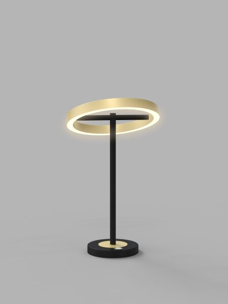 Wofi 8016-104 - Lampada LED Touch dimmerabile BREST LED/10,5W/230V nero/oro