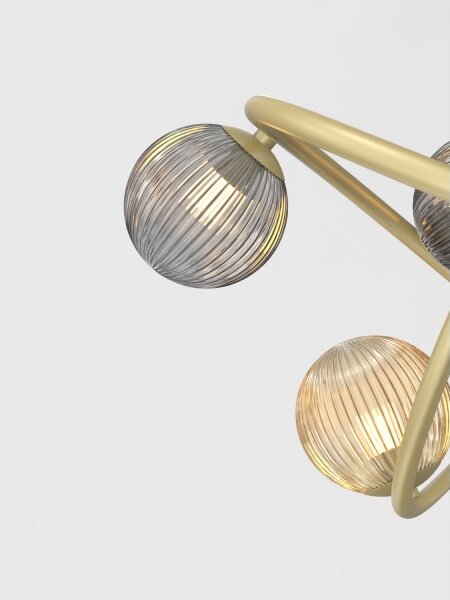 Wofi 8015-204 - Lampada da tavolo LED METZ 2xG9/3,5W/230V oro/grigio