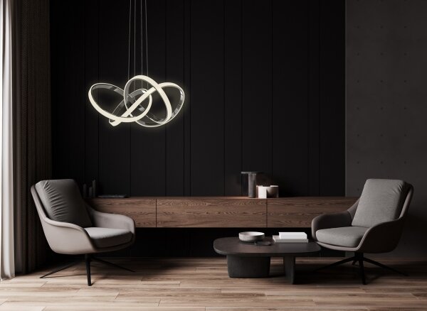 Wofi 6134-105L - Lampadario a sospensione con filo LED dimmerabile INDIGO LED/50W/230V
