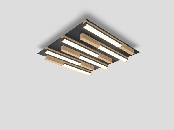 Wofi 9031-606 - Plafoniera LED dimmerabile PALERMO LED/26W/230V legno