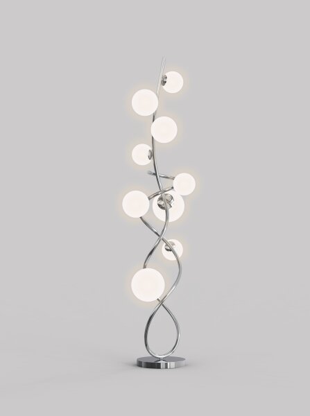 Wofi 3014-907 - Lampada LED da terra NANCY 9xG9/3,5W/230V cromo lucido