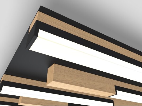 Wofi 9031-1006 - Plafoniera LED dimmerabile PALERMO LED/40W/230V legno