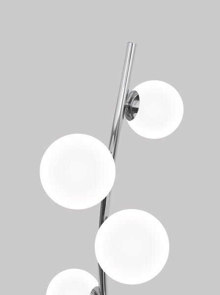 Wofi 3014-907 - Lampada LED da terra NANCY 9xG9/3,5W/230V cromo lucido