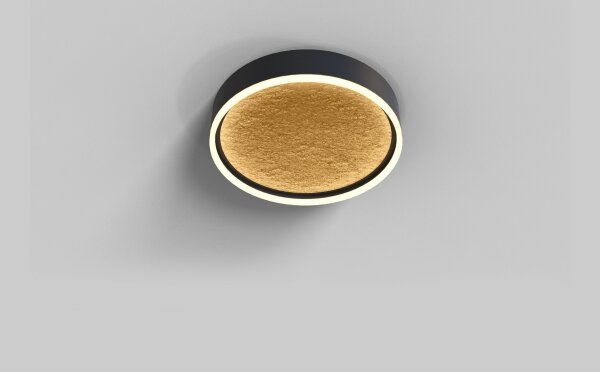 Wofi 9002-104M - Plafoniera LED dimmerabile BORDEAUX LED/37W/230V nero/oro